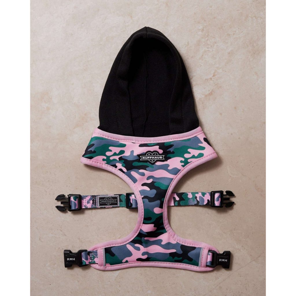 Ruffhaus NYC Camo QT Hoodie Harness - Pink